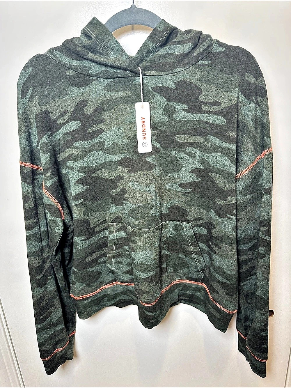 Sundry Camo Hoodie in Green & Black Size 4 NWT (56)